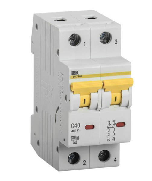 Автоматический выключатель модульный IEK MVA31-2-040-C 1081738