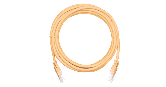 Кабель патч-корд U/UTP 5e кат. 2м Netlan EC-PC4UD55B-BC-PVC-020-OR-10 596261