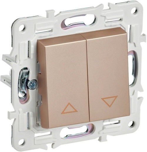 Выключатель двухклавишный для жалюзи IEK SK-V15-0-10-K98 1157965