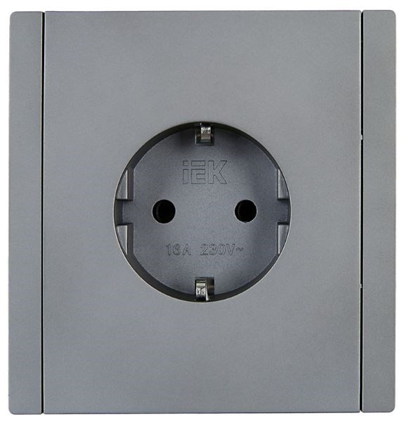 Розетка с заземлением  IEK FP-R14-16-K46 1158145