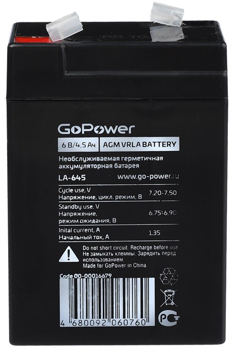 Батарея  GoPower 00-00016679 997826