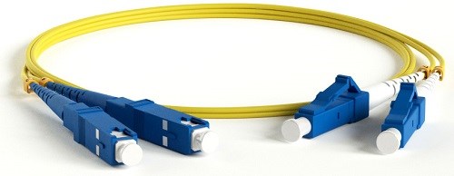 Патч-корд волоконно-оптический Hyperline FC-D2-9-LC/UR-SC/UR-H-3M-LSZH-YL 573079