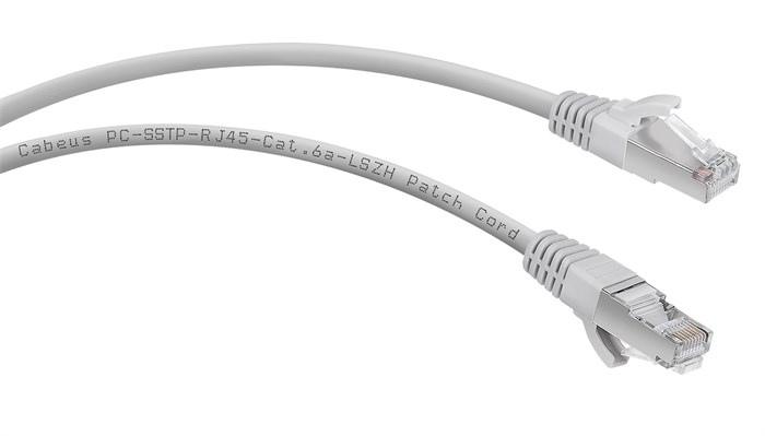 Кабель патч-корд SSTP 6a кат. 5м Cabeus PC-SSTP-RJ45-Cat.6a-5m-LSZH 513362