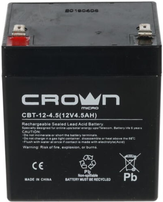Аккумулятор  Crown CBT-12-4.5 1015057