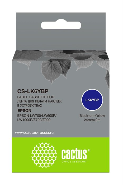 Картридж ленточный Cactus CS-LK6YBP 1017206