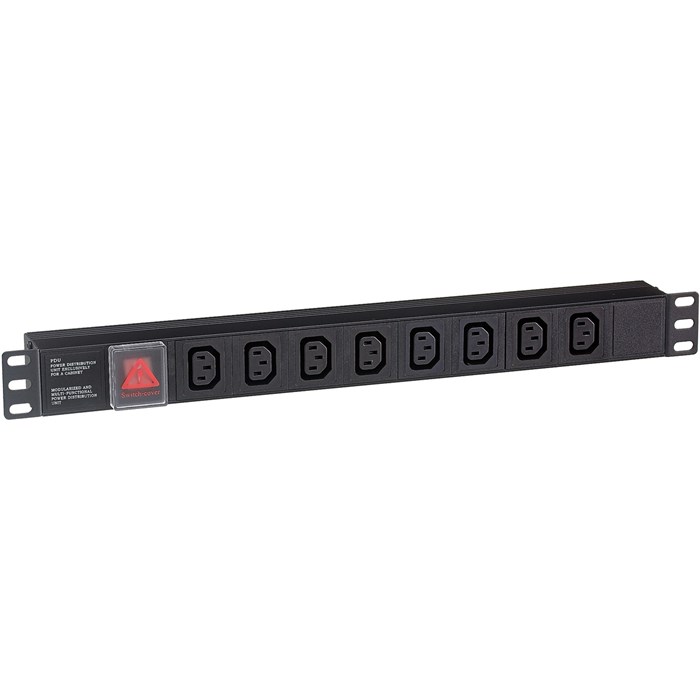 Блок розеток  Exegate ServerPro PDU-19H808 Al-8C13-C14-SW 1041324