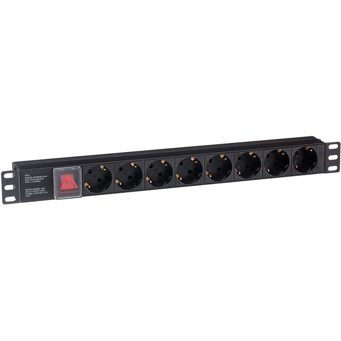 Блок розеток  Exegate ServerPro PDU-19H801 Al-8S-C14-SW 1041317