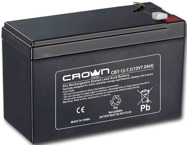 Аккумулятор  Crown CBT-12-7.2 1015059