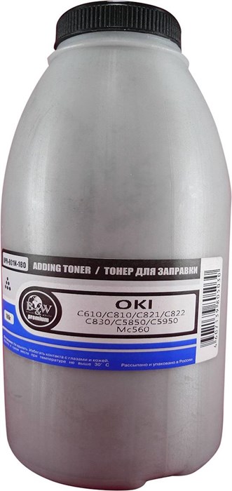 Тонер  B&W (Black&White) OPR-801K-180 1100500