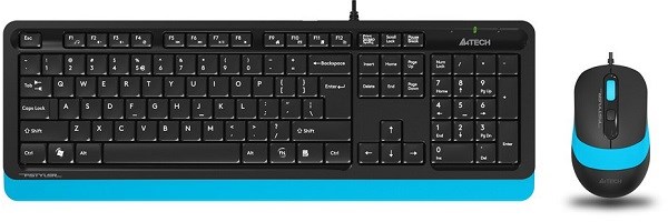 Клавиатура и мышь  A4Tech F1010 BLUE 721381