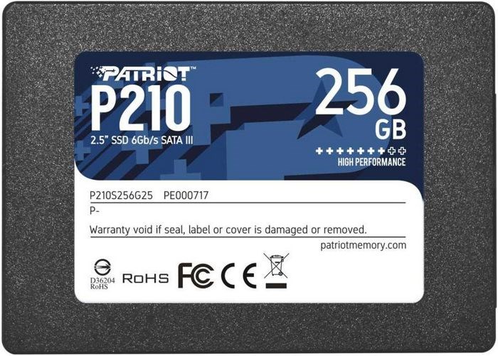 Накопитель SSD 2.5'' Patriot Memory P210S256G25 256 ГБ 790779