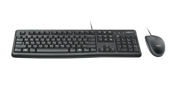 Клавиатура и мышь проводной комплект Logitech MK120 1001142