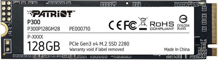Накопитель SSD M.2 2280 Patriot Memory P300P128GM28 128 ГБ 782463