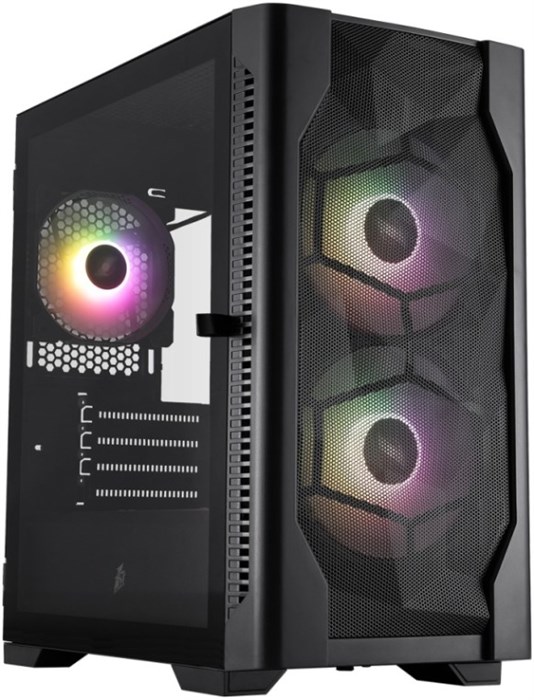 Корпус mATX 1STPLAYER DK D4-M ARGB Black 1234920