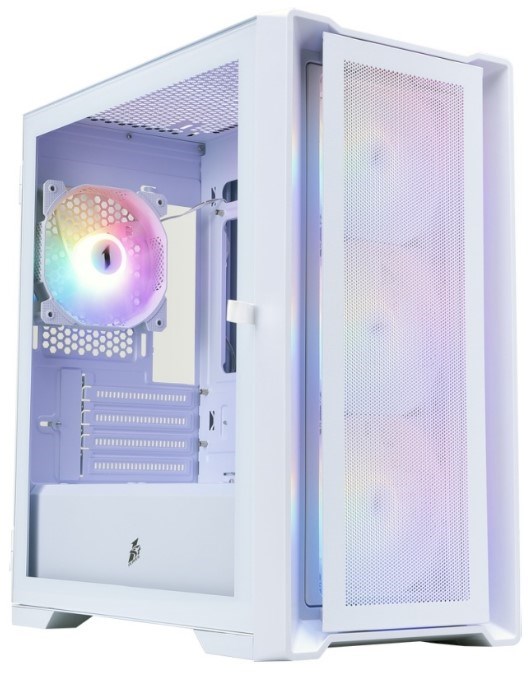 Корпус mATX 1STPLAYER TRILOBITE T4 MESH FRGB White 1227678