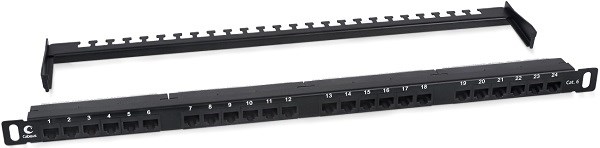 Патч-панель  Cabeus PLHD-24-Cat.6-Dual-180-0,5U 728372