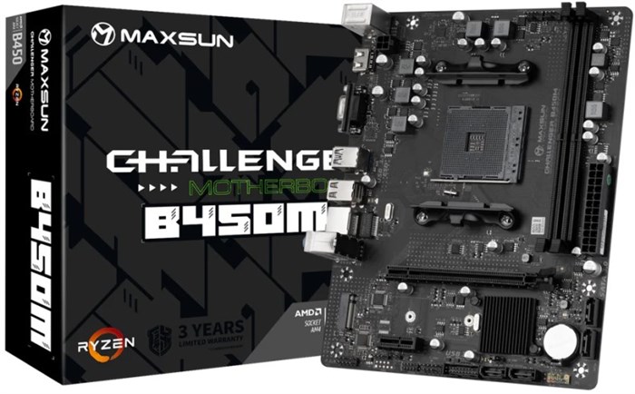 Материнская плата mATX MAXSUN MS-Challenger B450M 1205171