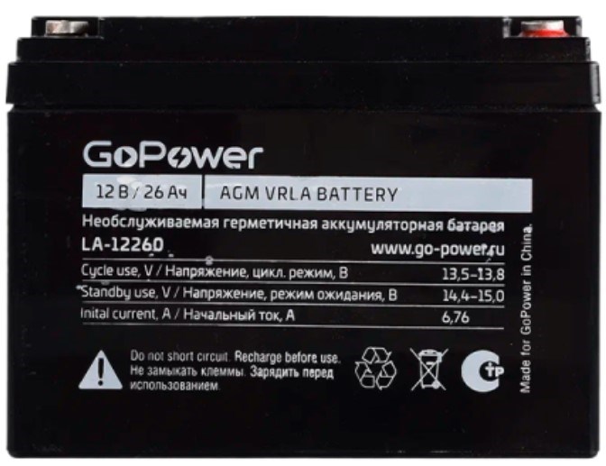 Аккумулятор  GoPower LA-12260 1107965