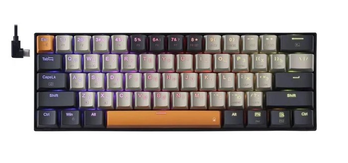 Клавиатура Wireless Redragon Caraxes Pro RU 1100916