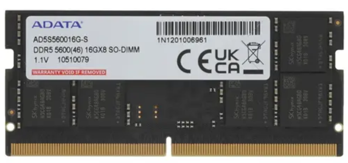 Модуль памяти SODIMM DDR5 16GB ADATA AD5S560016G-S 1057741