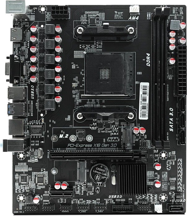 Материнская плата mATX CBR A320 1191997