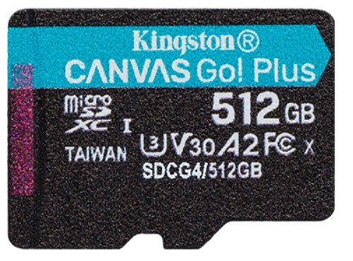 Карта памяти MicroSDXC 512GB Kingston SDCG4/512GBSP 1212231