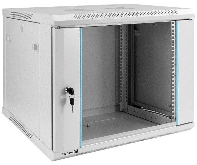 Шкаф настенный 19", 9U Exegate EC-WM-9U.600.G.GREY 1230453