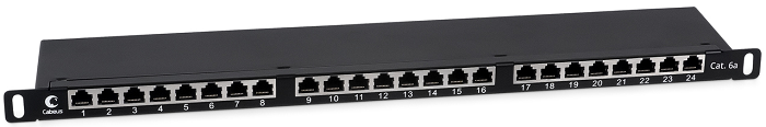 Патч-панель  Cabeus PLHD-24-Cat.6a-SH-Dual-0,5U 728378