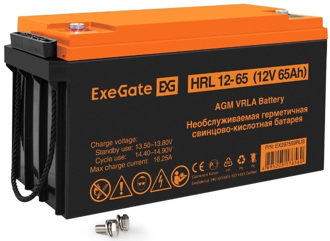 Батарея аккумуляторная  Exegate HRL 12-65 1211704
