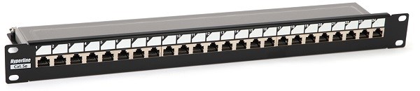 Патч-панель 19", 24xRJ45, FTP, Кат. 5е Hyperline PP3-19-24-8P8C-C5E-SH-110D 747687