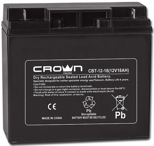 Аккумулятор  Crown CBT-12-18 1015062