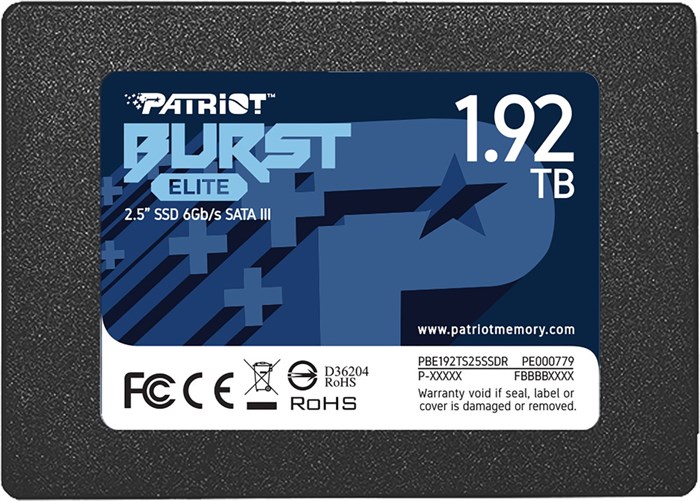 Накопитель SSD 2.5'' Patriot Memory PBE192TS25SSDR 1920 ГБ 854921