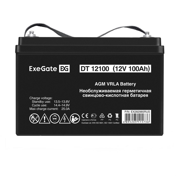 Батарея аккумуляторная  Exegate DT 12100 1041242