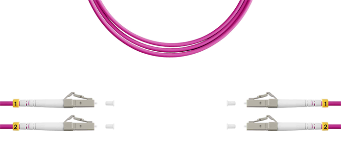 Патч-корд волоконно-оптический TELCORD ШОС-2x3.0-2LC/U(dx)-2LC/U(dx)-MM504-20м-LSZH-MG 1078649