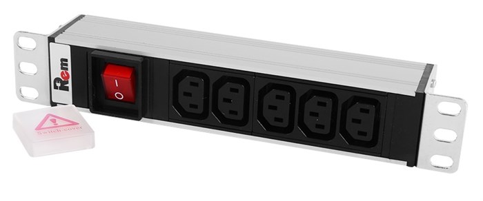 Блок розеток 19", 5 розеток ЦМО R-10-5C13-V-220-Z 550433