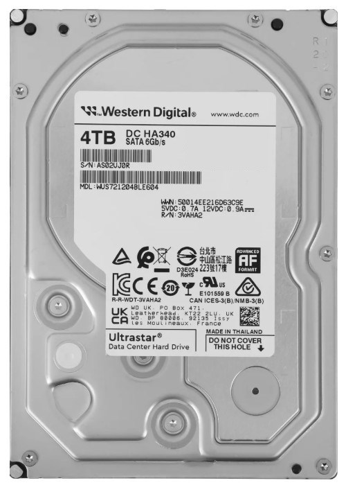 Жесткий диск 4TB SATA 6Gb/s Western Digital WUS721204BLE604 1230160