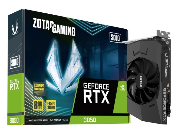 Видеокарта Zotac GeForce RTX 3050 Solo (ZT-A30510L-10L) 1110917