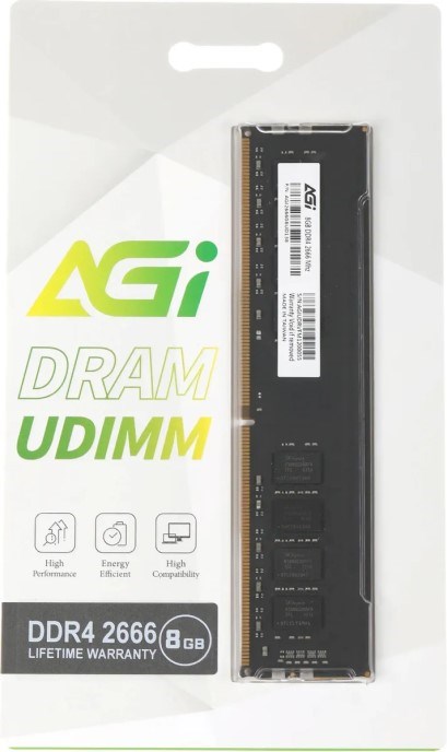 Модуль памяти DDR4 8GB AGI AGI266608UD138 1077894