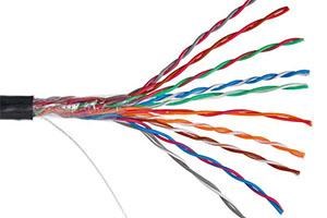 Кабель витая пара U/UTP 5 кат. 10 пар Netlan EC-UU010-5-PE-BK-3 512799