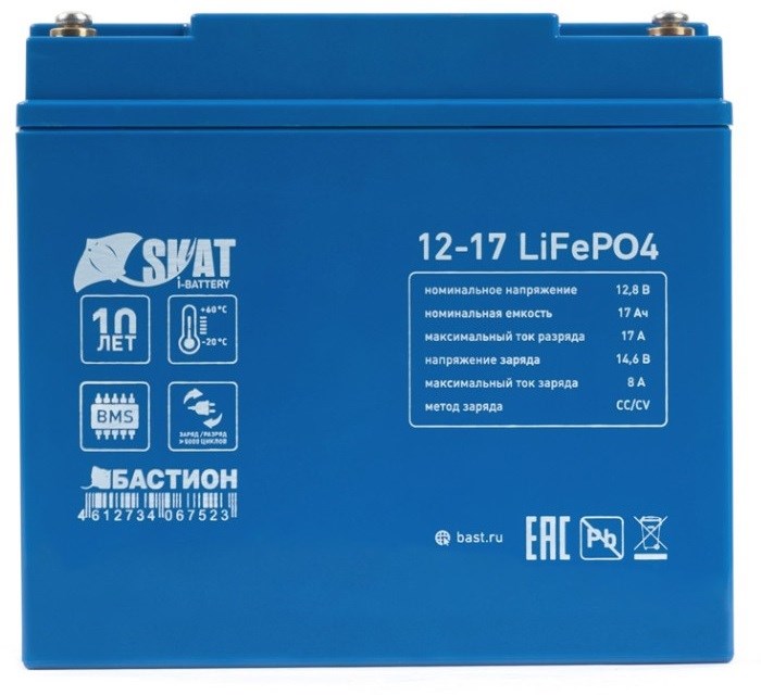 Аккумулятор  Бастион Skat i-Battery 12-17 LiFePo4 1039132