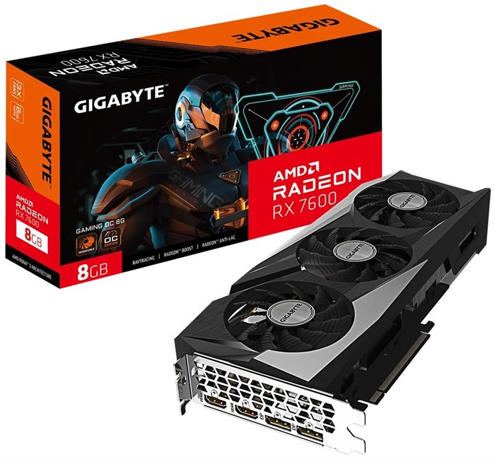 Видеокарта GIGABYTE Radeon RX 7600 (GV-R76GAMING OC-8GD) 1037057
