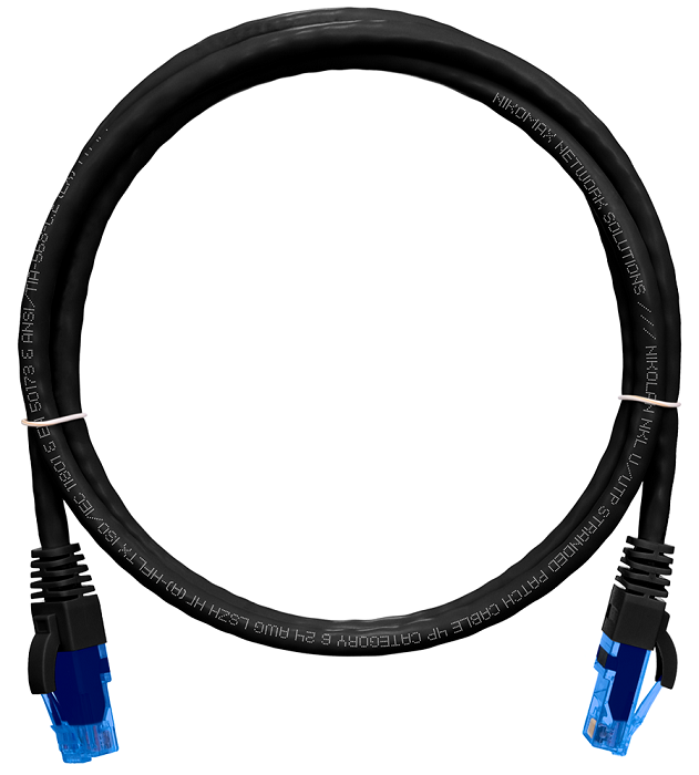 Кабель патч-корд U/UTP 6 кат. 2м NikoMax NMC-PC4UE55B-020-C-BK 853445
