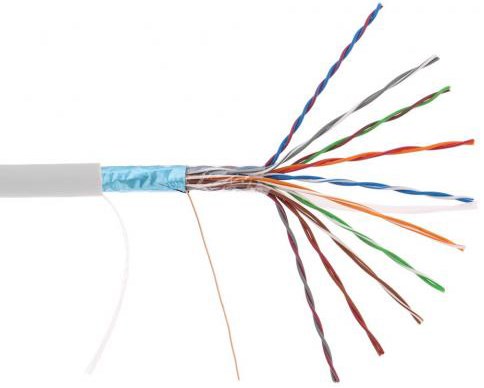 Кабель витая пара F/UTP 5e кат. 10 пар Netlan EC-UF010-5-PVC-GY-3 512801