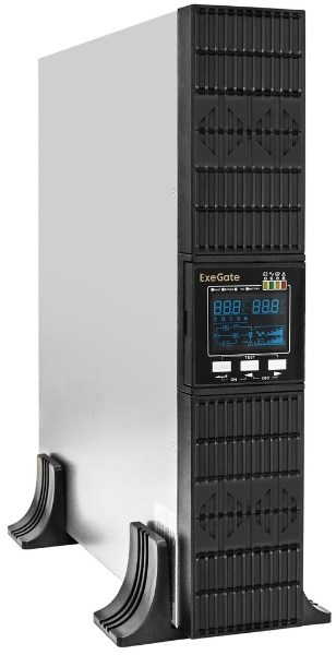 Источник бесперебойного питания  Exegate PowerExpert ULS-575-6kVA.LCD.AVR.T.USB.RS232.SNMP.2U 1211686