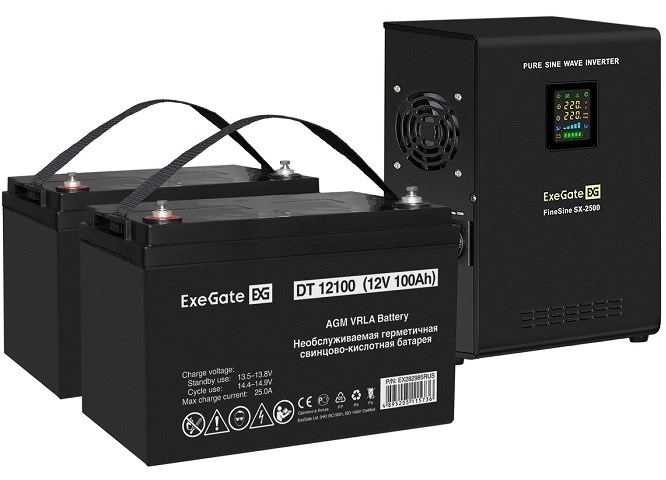 Комплект  Exegate FineSine SX-2500.LCD.AVR.2SH 1118434