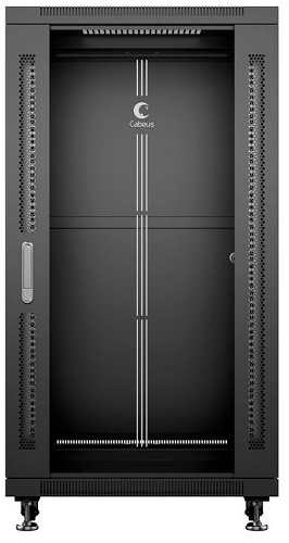 Шкаф напольный 19", 18U Cabeus SH-05C-18U60/60-BK 552675