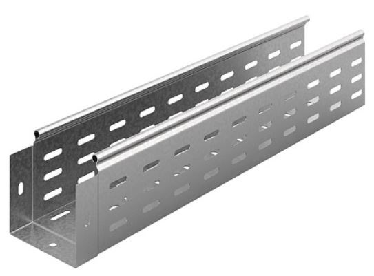 Лоток листовой перфорированный Ostec ЛПМЗТ-100х80х3000-0,8-СЦ 915393