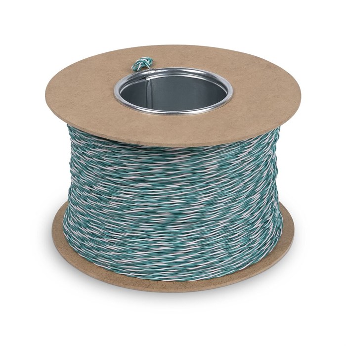 Кабель витая пара U/UTP 5e кат. 1 пара Cabeus UTP-1P-Cat.5e-SOLID-CROSS-305-GN 1037417