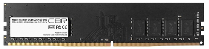 Модуль памяти DDR4 16GB CBR CD4-US16G26M19-01 1001657
