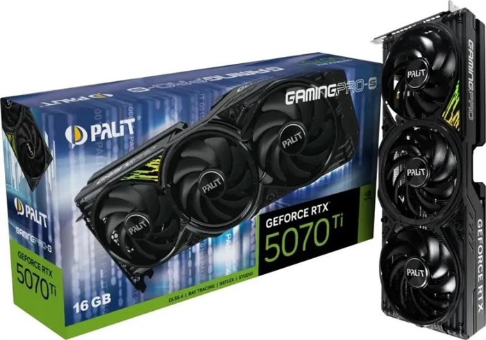 Видеокарта Palit GeForce RTX 5070 TI GAMINGPRO-S (NE7507T019T2-GB2031U) 1220968